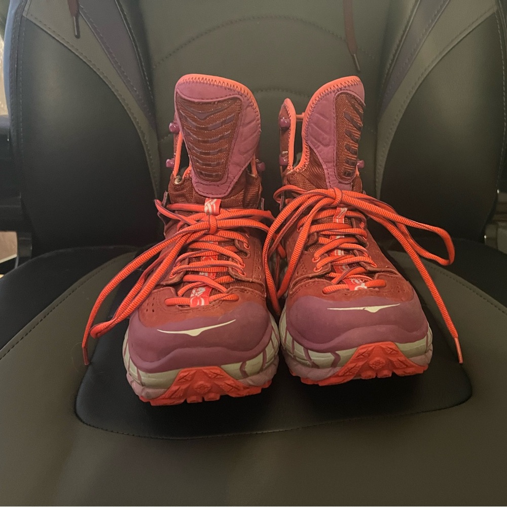 Hoka one one Tor Ulta Hi WP. Dark Plum. Size 8. Excellent used condition.